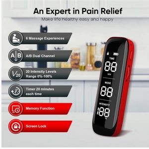 Unit Muscle Stimulator for Pain Relief, Portable and Rechargeable